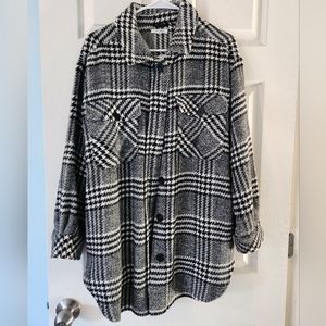 Black Plaid Shacket